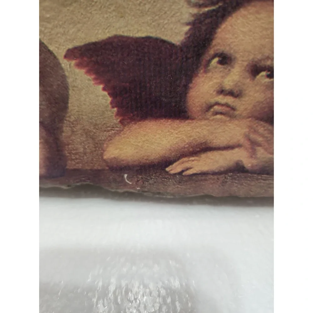 Vintage Fresco Style Wall‎ Plaque Cherubs Raphael's 